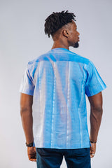 Voile Cotton Man's Short Sleeve Shirt