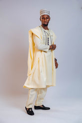 Voile Cotton 3 Piece Men's Set (Agbada)