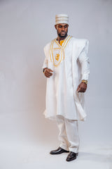 Voile Cotton 3 Piece Men's Set (Agbada)