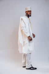 Voile Cotton 3 Piece Men's Set (Agbada)