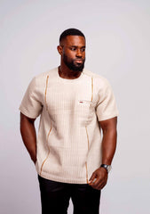 Linen Men's Shirt (Short Sleeves) - YvonneEx