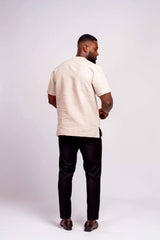 Linen Men's Shirt (Short Sleeves) - YvonneEx