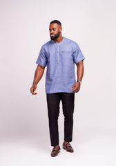 Linen Men's Shirt (Short Sleeves) - YvonneEx