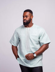 Linen Men's Shirt (Short Sleeves) - YvonneEx