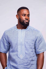 Linen Men's Shirt (Short Sleeves) - YvonneEx