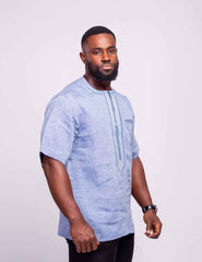 Linen Men's Shirt (Short Sleeves) - YvonneEx