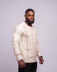 Linen Men's Shirt (Long Sleeves) - YvonneEx