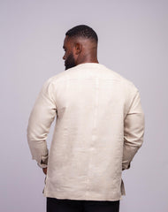 Linen Men's Shirt (Long Sleeves) - YvonneEx