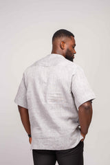 Linen Men's Shirt (Short Sleeves) - YvonneEx