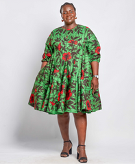 Ankara Women's Balloon with pockets and belt