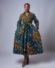 Ankara Short Jacket Dress