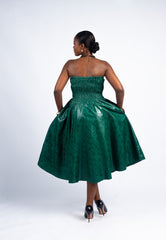 Strapless Midi Dress (Multiple Colors)