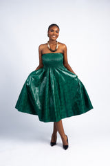 Strapless Midi Dress (Multiple Colors)