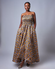 Ankara Women Elastic Maxi Dress