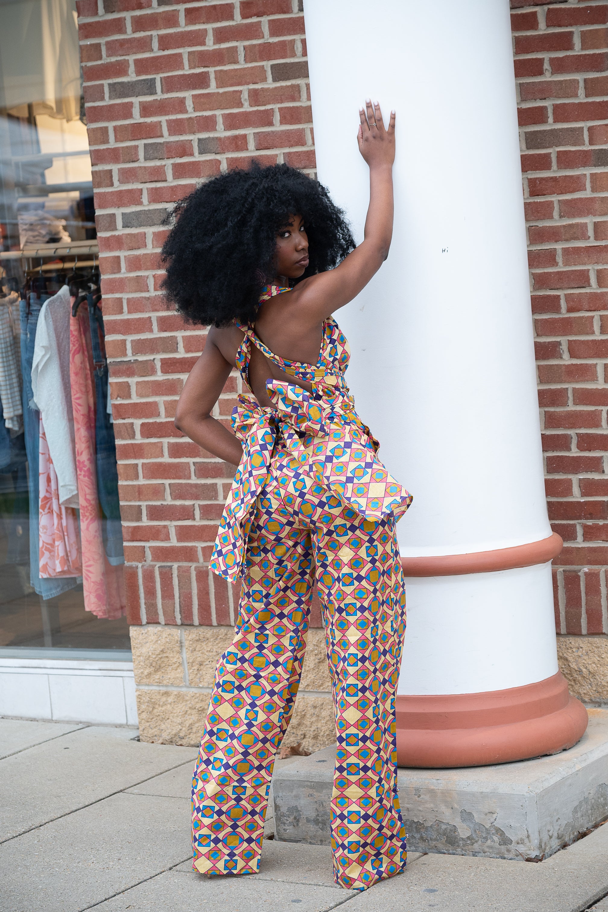 Blossom African Print Infinity Jumpsuit