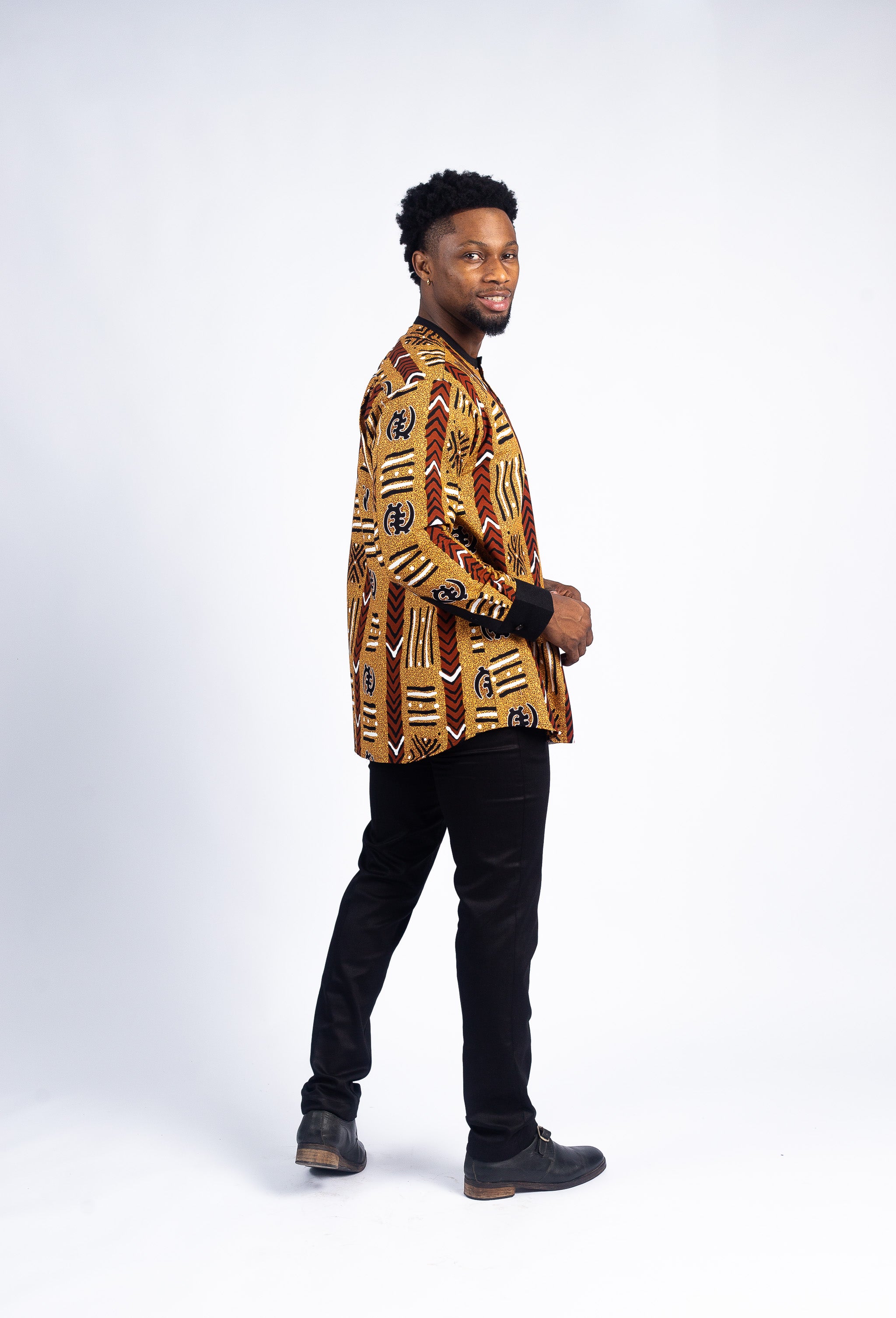 Men's African-Inspired Print Shirt