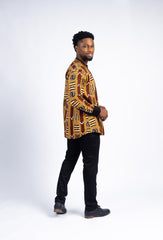 Men's African-Inspired Print Shirt