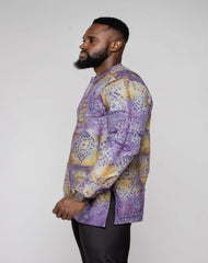 Batik Men's Long Sleeve Shirt - YvonneEx