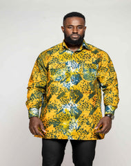 Batik Men's Long Sleeve Shirt - YvonneEx