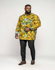 Batik Men's Long Sleeve Shirt - YvonneEx