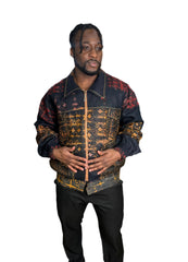 Batik Linen Patch Jacket