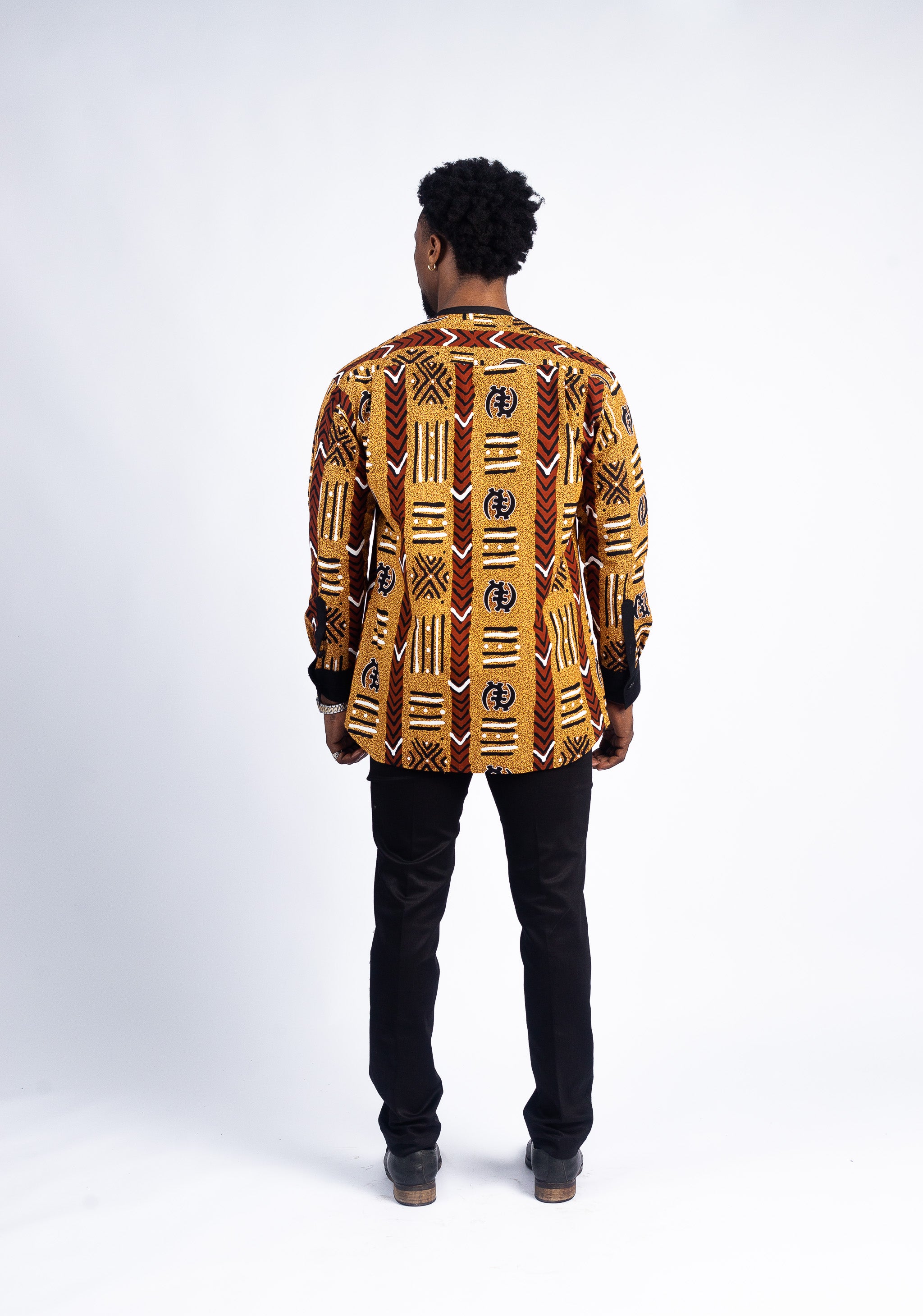 Men's African-Inspired Print Shirt
