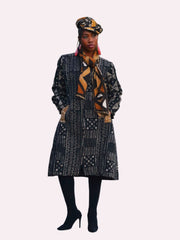 Authentic Handwoven Mud Cloth Akua Jacket Dress