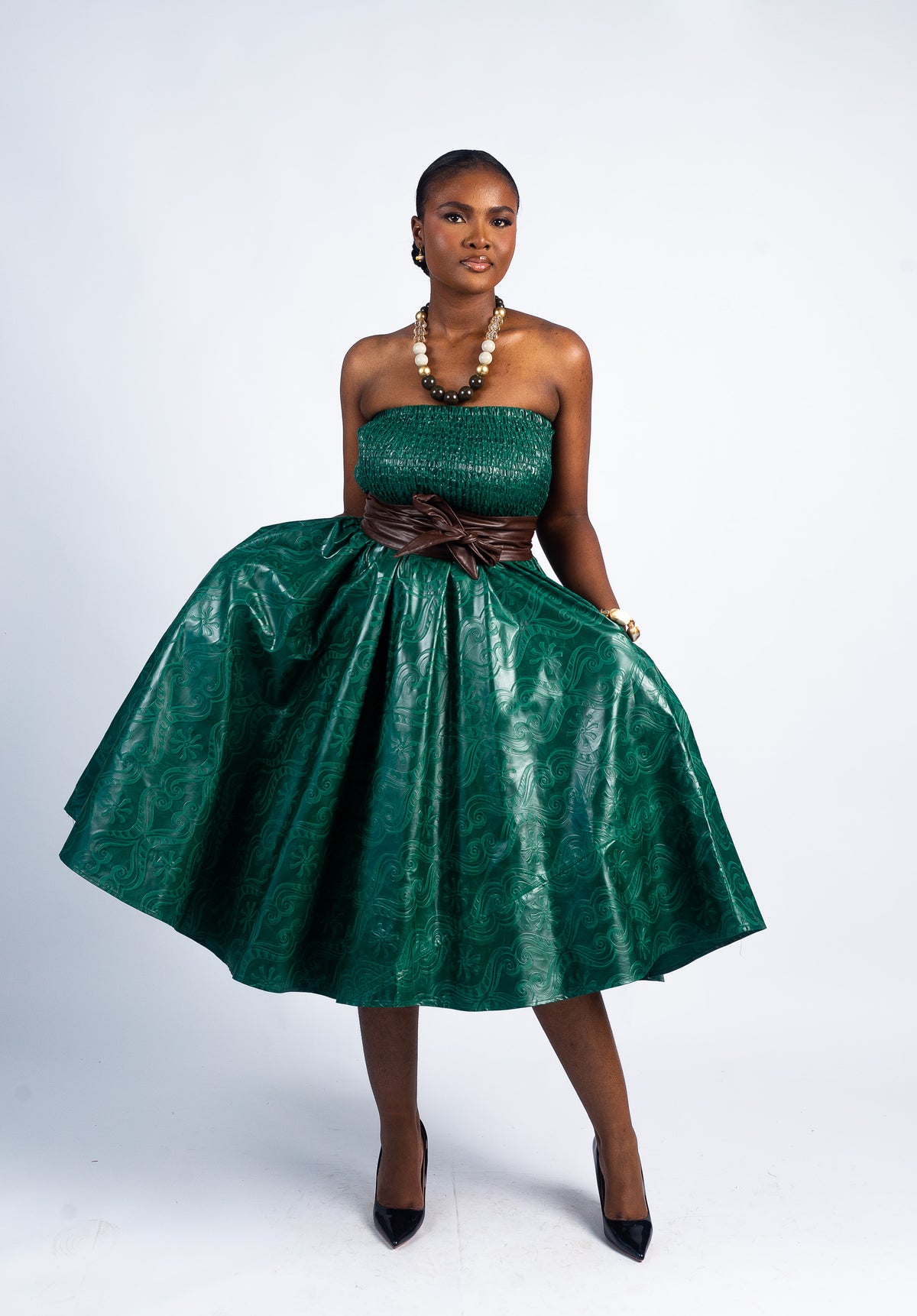 Strapless Midi Dress (Multiple Colors)