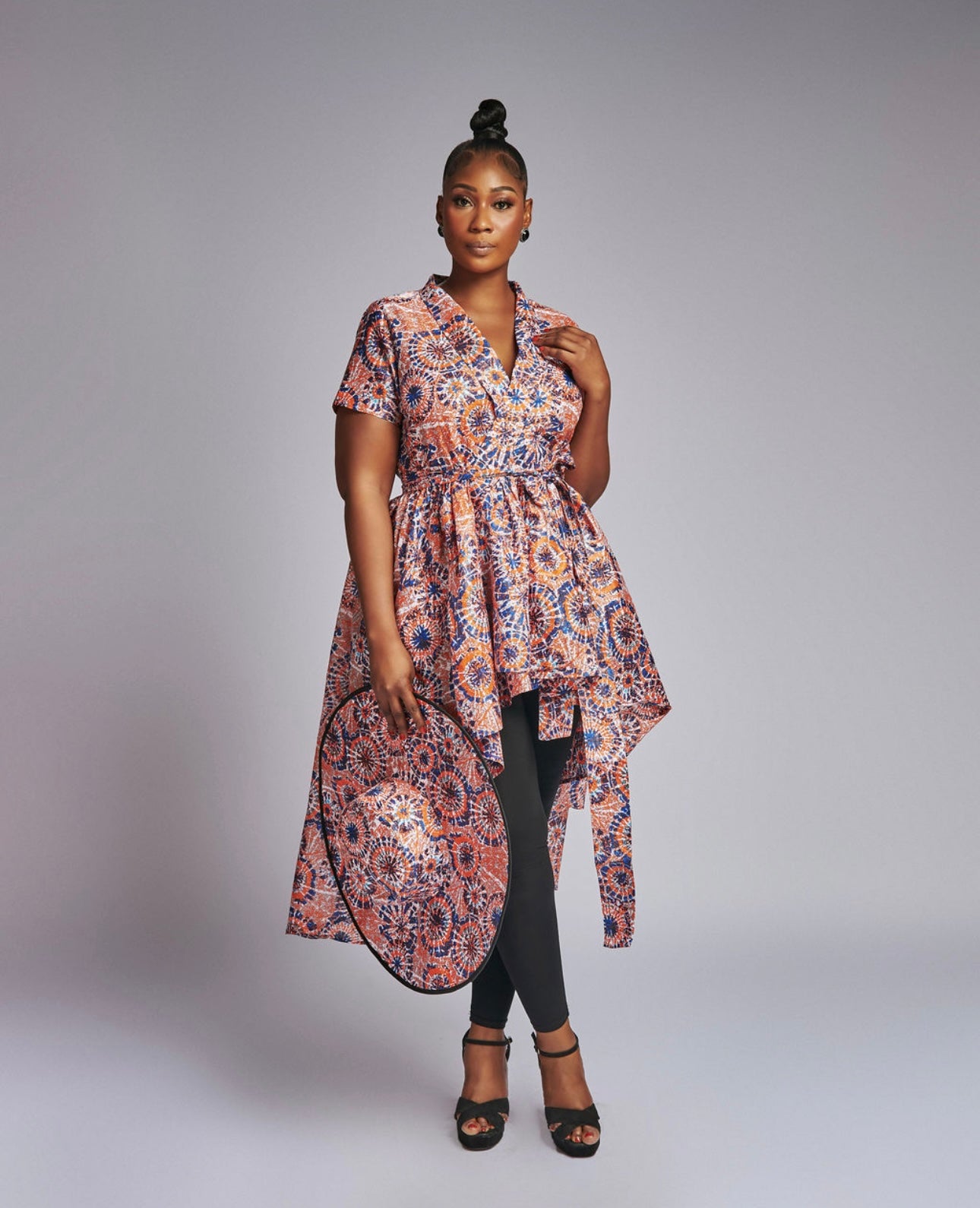 African Print Hi - Low Top/ Mini Dress