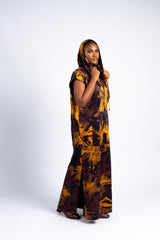 Batik Desires - Sleeveless Poncho w/Hood