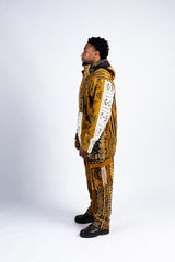 Full Mud Cloth Hooded Jacket & Cargo Pant Set