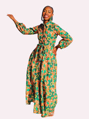 Premium African Print Adjoa Dress