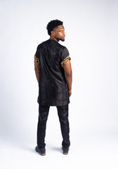 Men’s Mud-Cloth Patch Suit Set