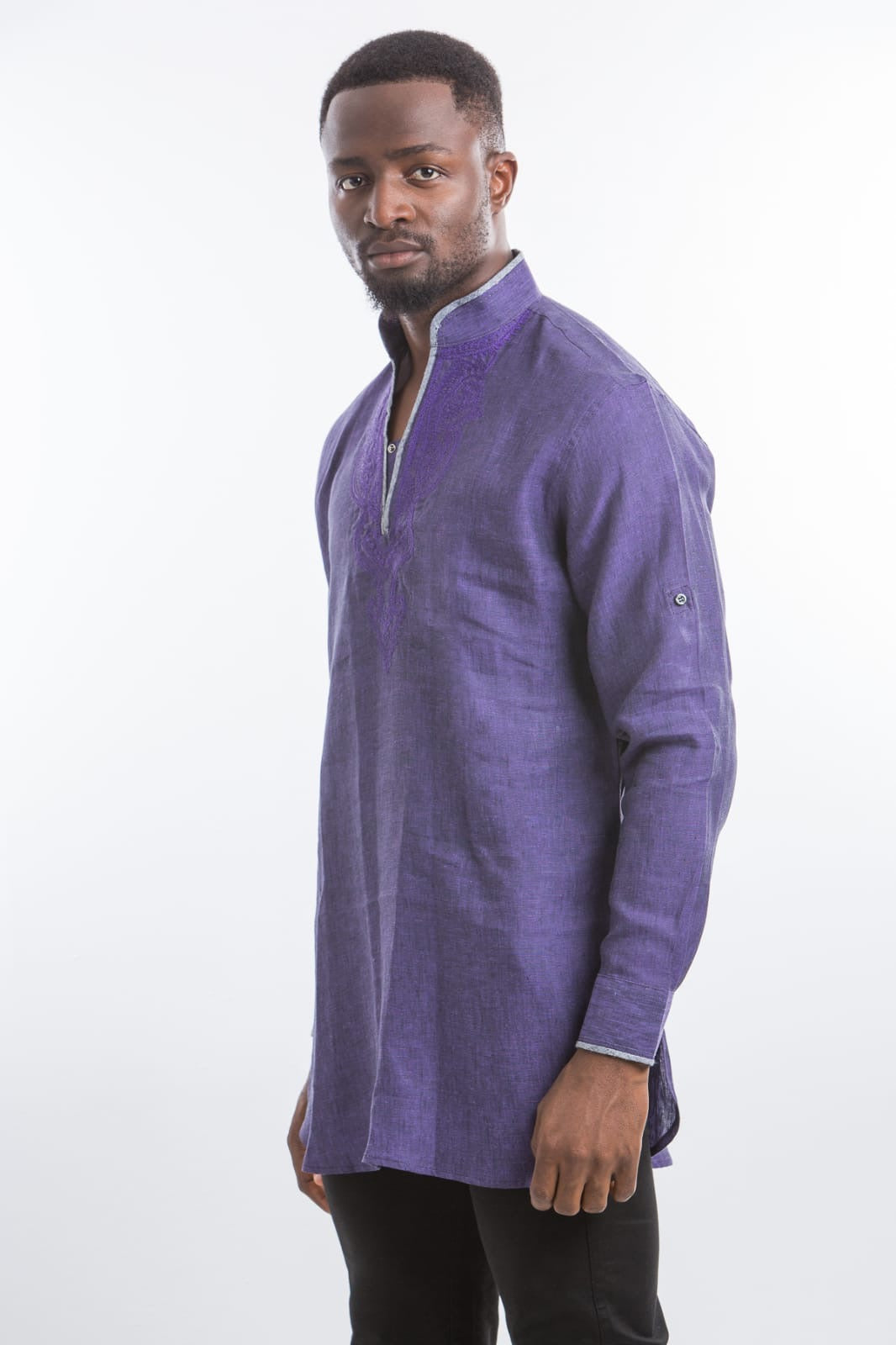 Men's Breathable Linen Shirt - Slim Fit