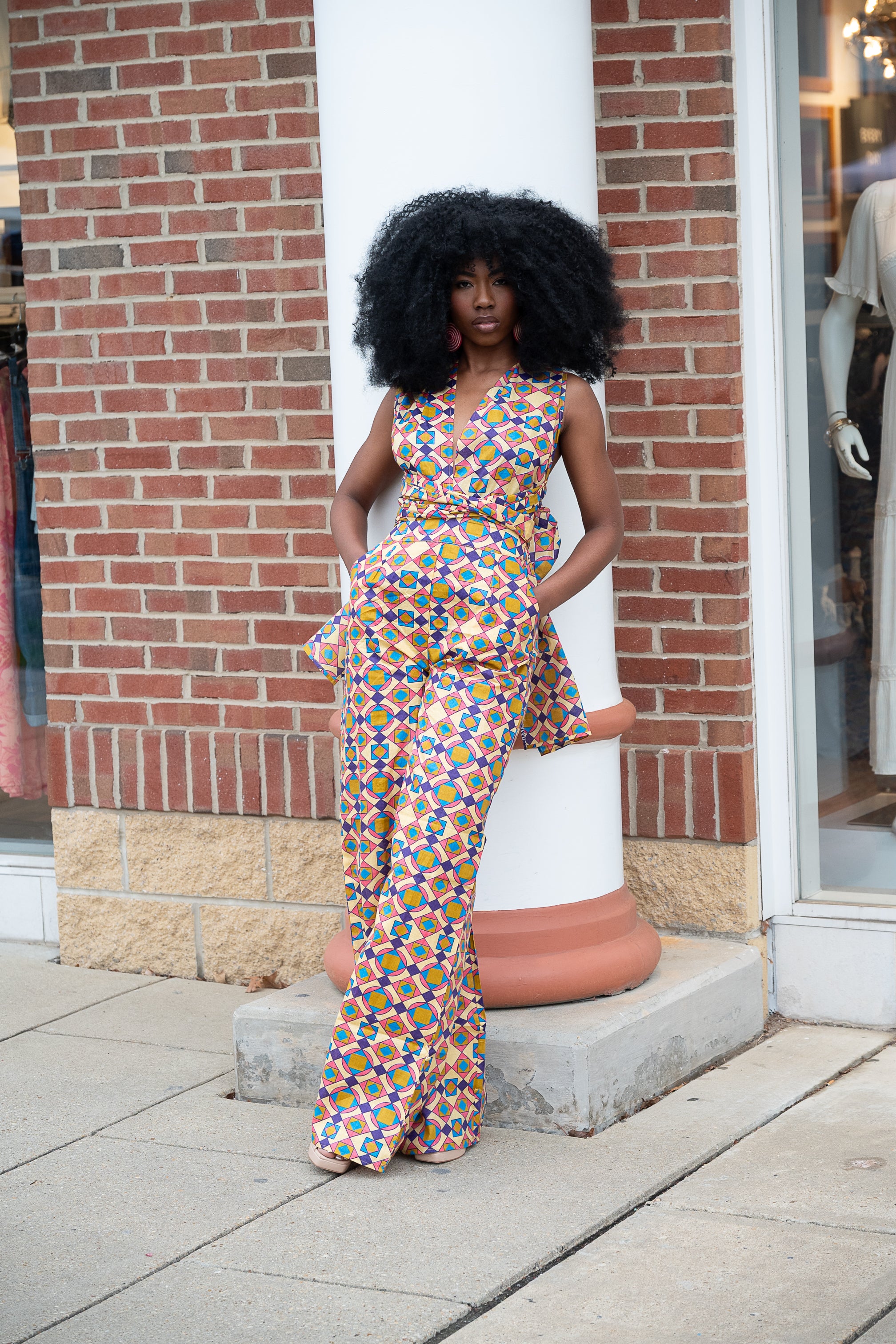 Blossom African Print Infinity Jumpsuit