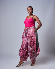 Women's Marble-Dye Palazzo Pants