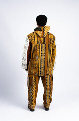 Full Mud Cloth Hooded Jacket & Cargo Pant Set