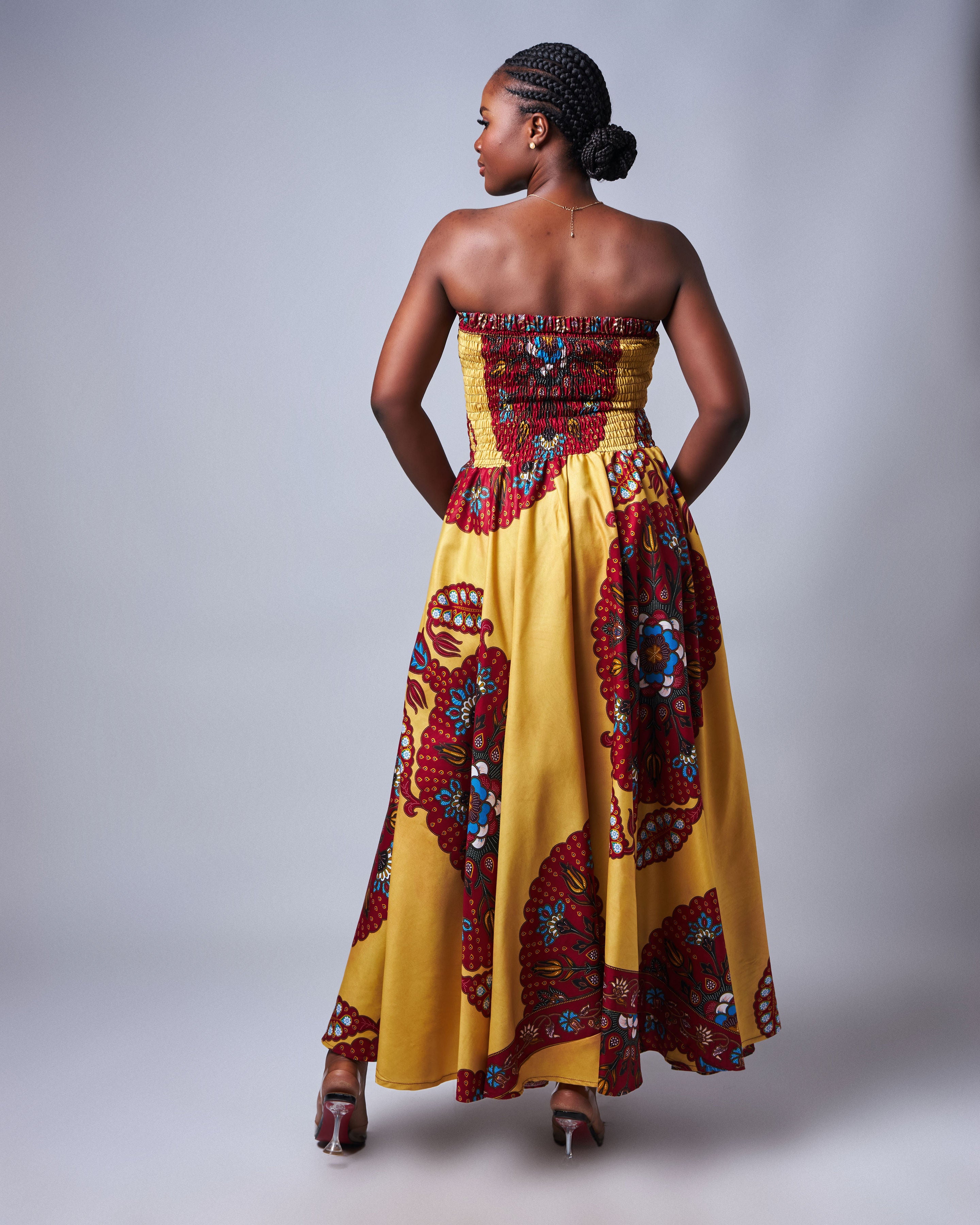 Ankara Women Elastic Maxi Dress