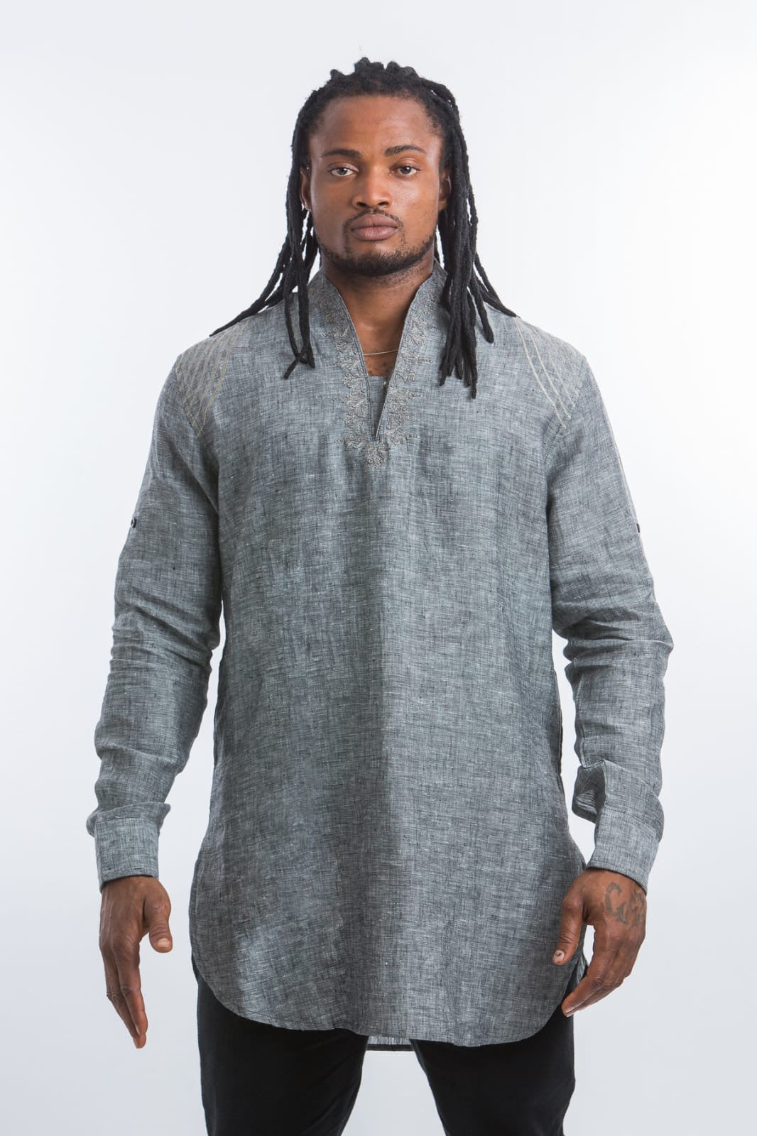 Men's Breathable Linen Shirt - Slim Fit