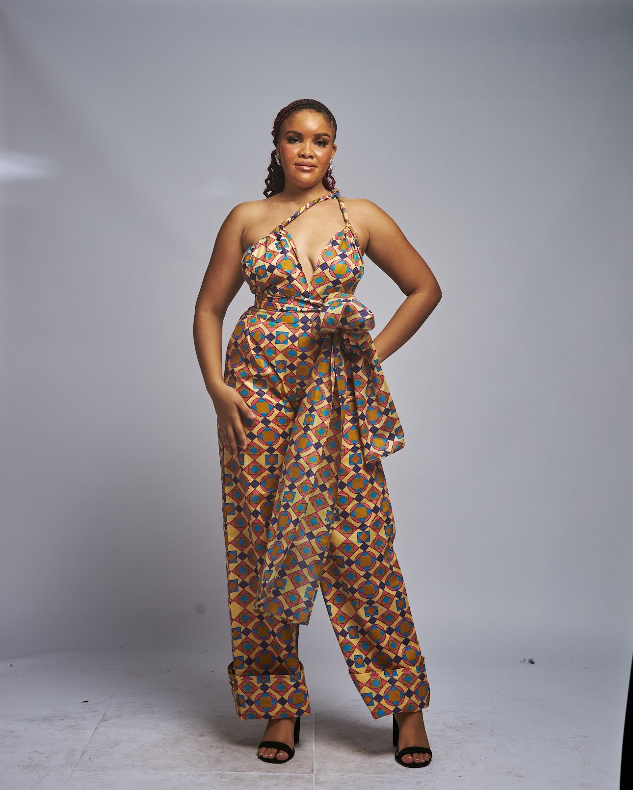 Blossom African Print Infinity Jumpsuit