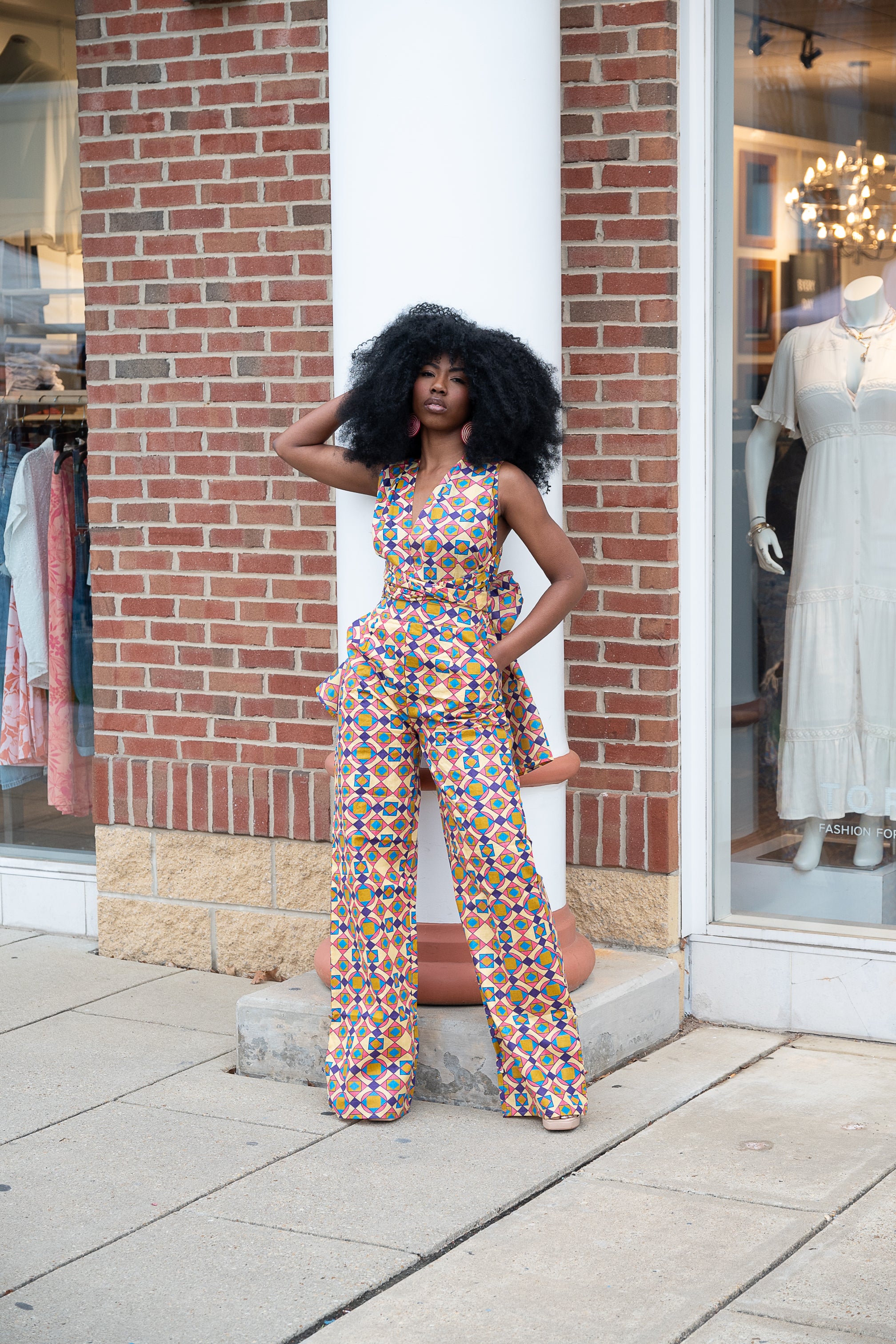Blossom African Print Infinity Jumpsuit