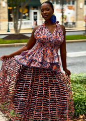 YaaYaa Set - Ntoma Blouse with Mesh Skirt