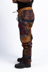 Men's Hand-Dyed Batik Print Cargo Pants