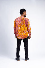 Men's Vibrant Abstract Print Shirt
