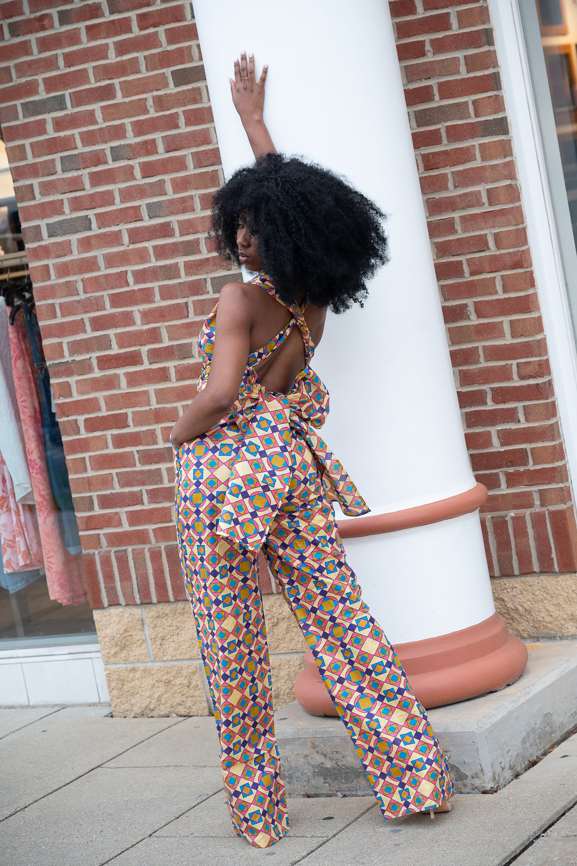 Blossom African Print Infinity Jumpsuit