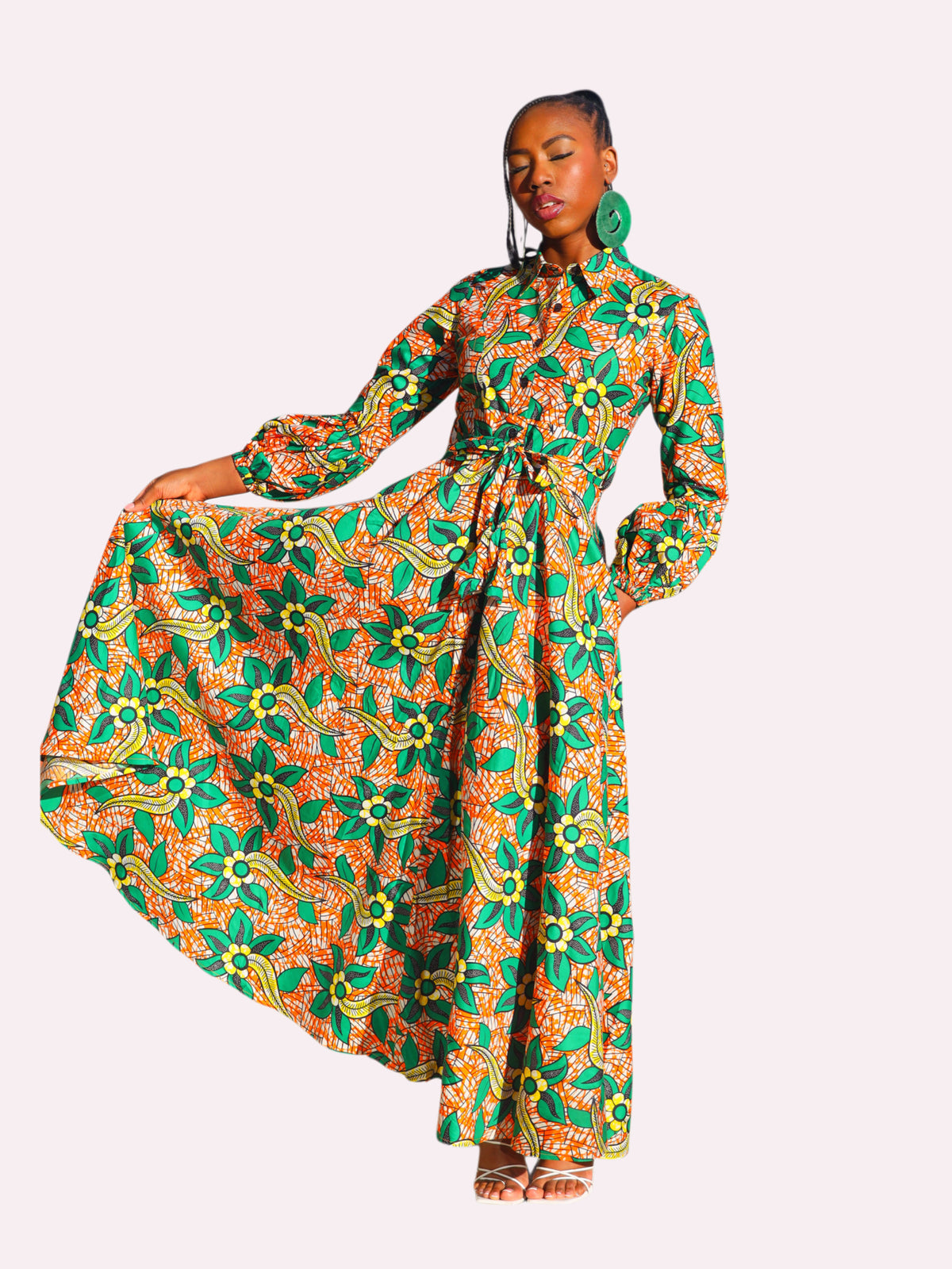 Premium African Print Adjoa Dress