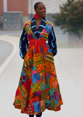 Ntoma Patched Flare Jacket Dress
