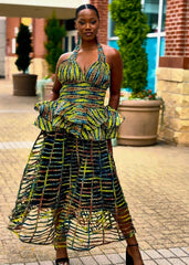 YaaYaa Set - Ntoma Blouse with Mesh Skirt