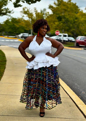 YaaYaa Set - Ntoma Blouse with Mesh Skirt