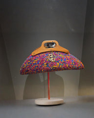 Hand Woven Wood Clutch Bag